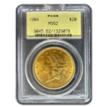 1904 $20 Liberty Gold Double Eagle MS-62 PCGS (OGH)