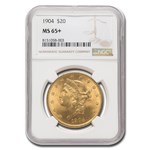 1904 $20 Liberty Gold Double Eagle MS-65+ NGC