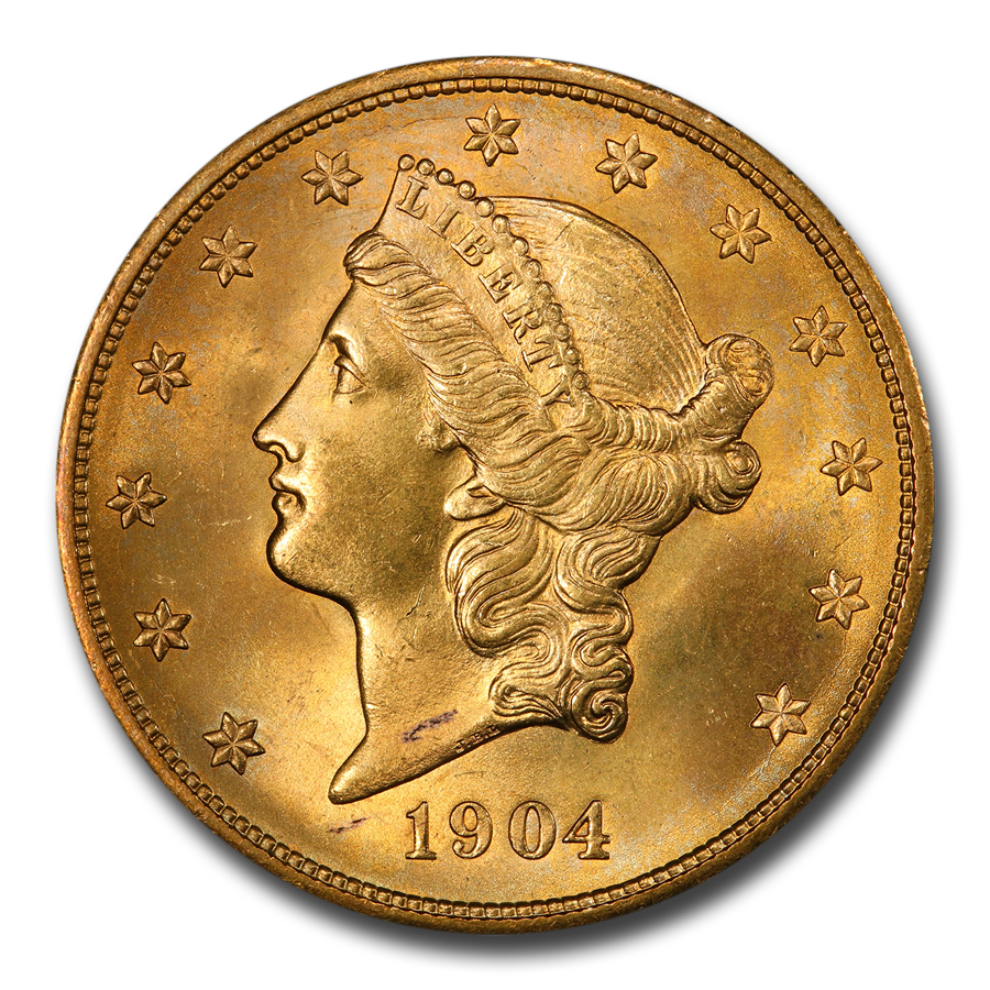 Buy 1904 $20 Liberty Gold Double Eagle MS-65 PCGS | APMEX