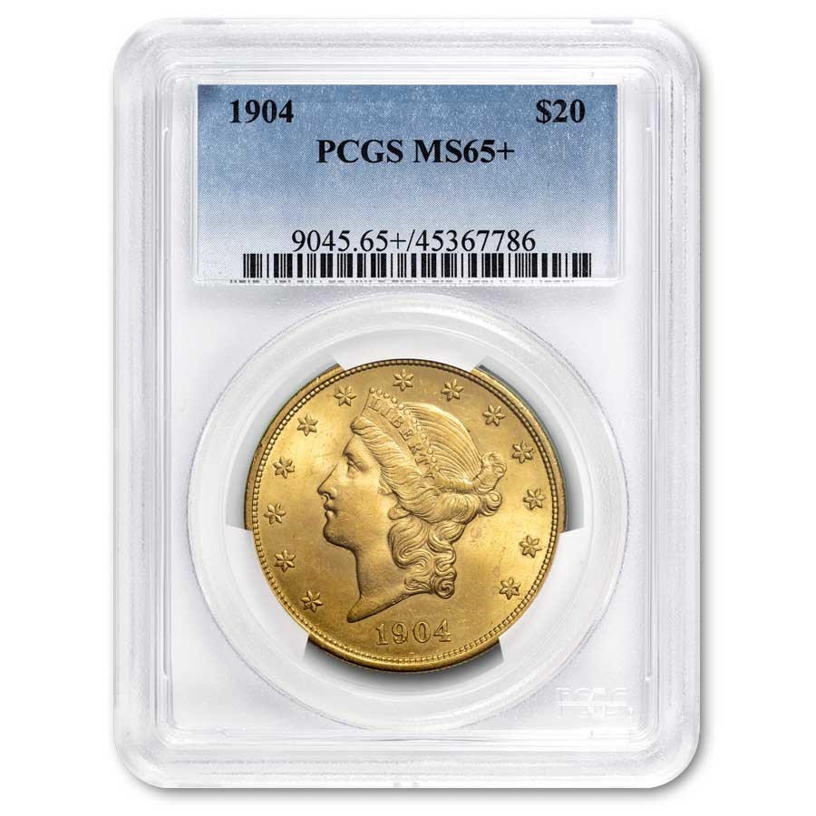 1904 $20 Liberty Gold Double Eagle MS-65+ PCGS