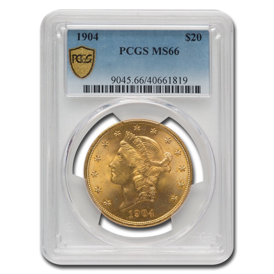 Buy 1904 $20 Liberty Gold Double Eagle MS-66 PCGS | APMEX