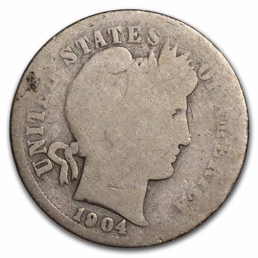 1904 Barber Dime Good