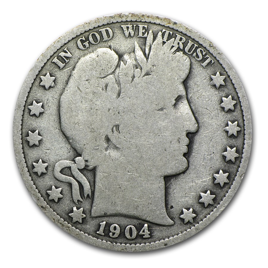 1904 Barber Half Dollar VG