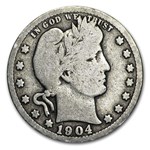 1904 Barber Quarter Good/VG