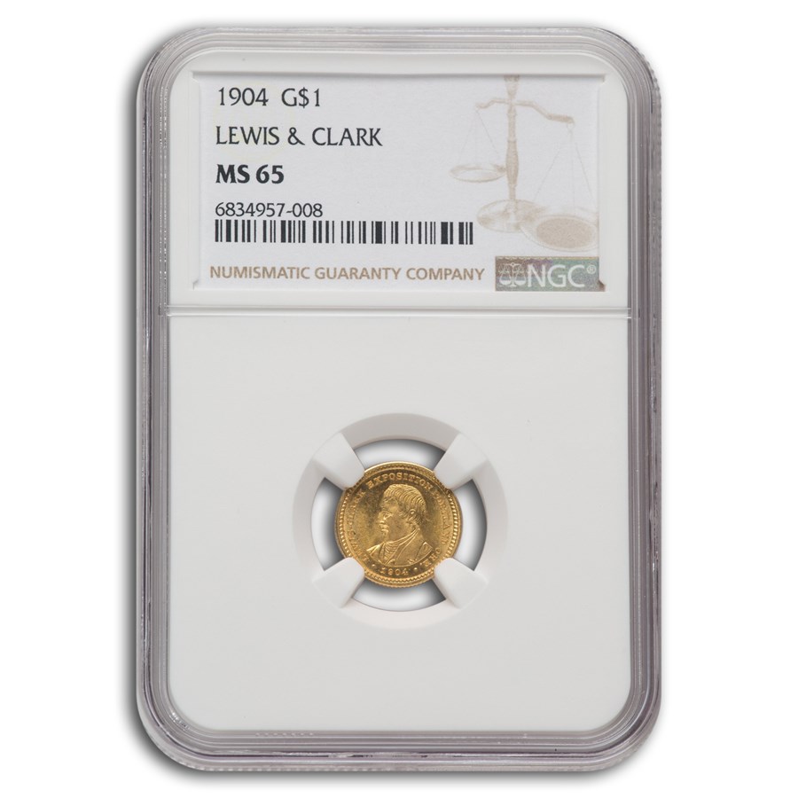 1904 Gold $1.00 Lewis and Clark Commem MS-65 NGC