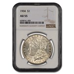 1904 Morgan Dollar AU-55 NGC