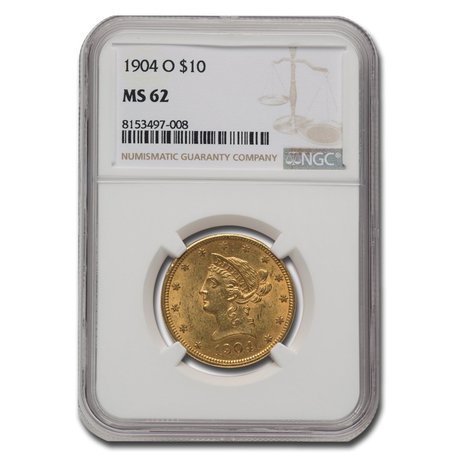 1904-O $10 Liberty Gold Eagle MS-62 NGC