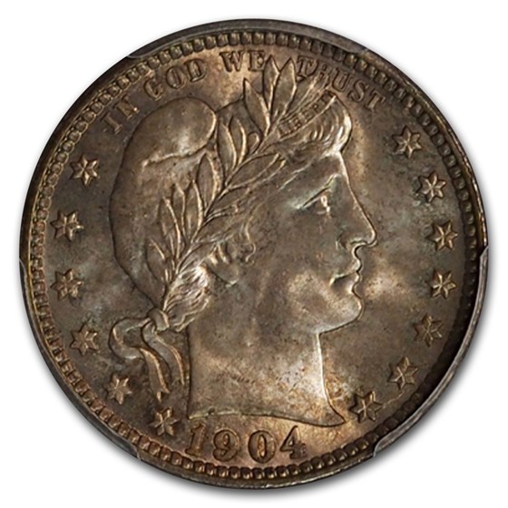 Buy 1904-O Barber Quarter MS-66 PCGS CAC | APMEX