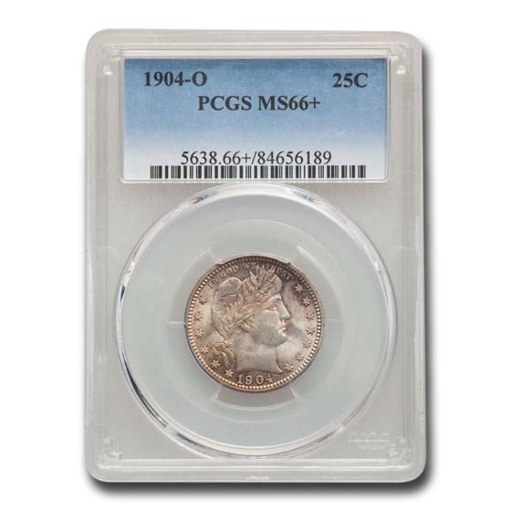 Buy 1904-O Barber Quarter MS-66+ PCGS | APMEX