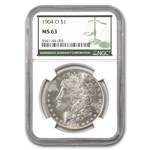 1904-O Morgan Dollar MS-63 NGC (Green Label)