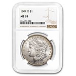 1904-O Morgan Dollar MS-65 NGC (Toned)