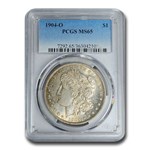 1904-O Morgan Dollar MS-65 PCGS (Lightly Toned)