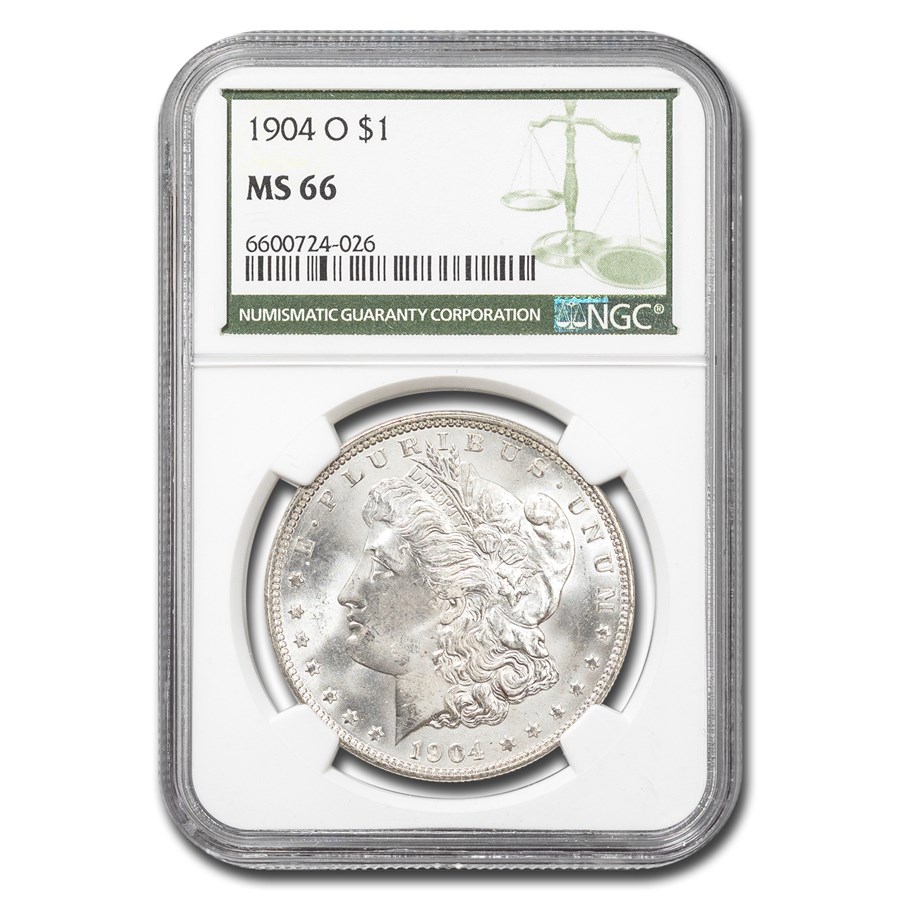 1904-O Morgan Dollar MS-66 NGC (Green Label)