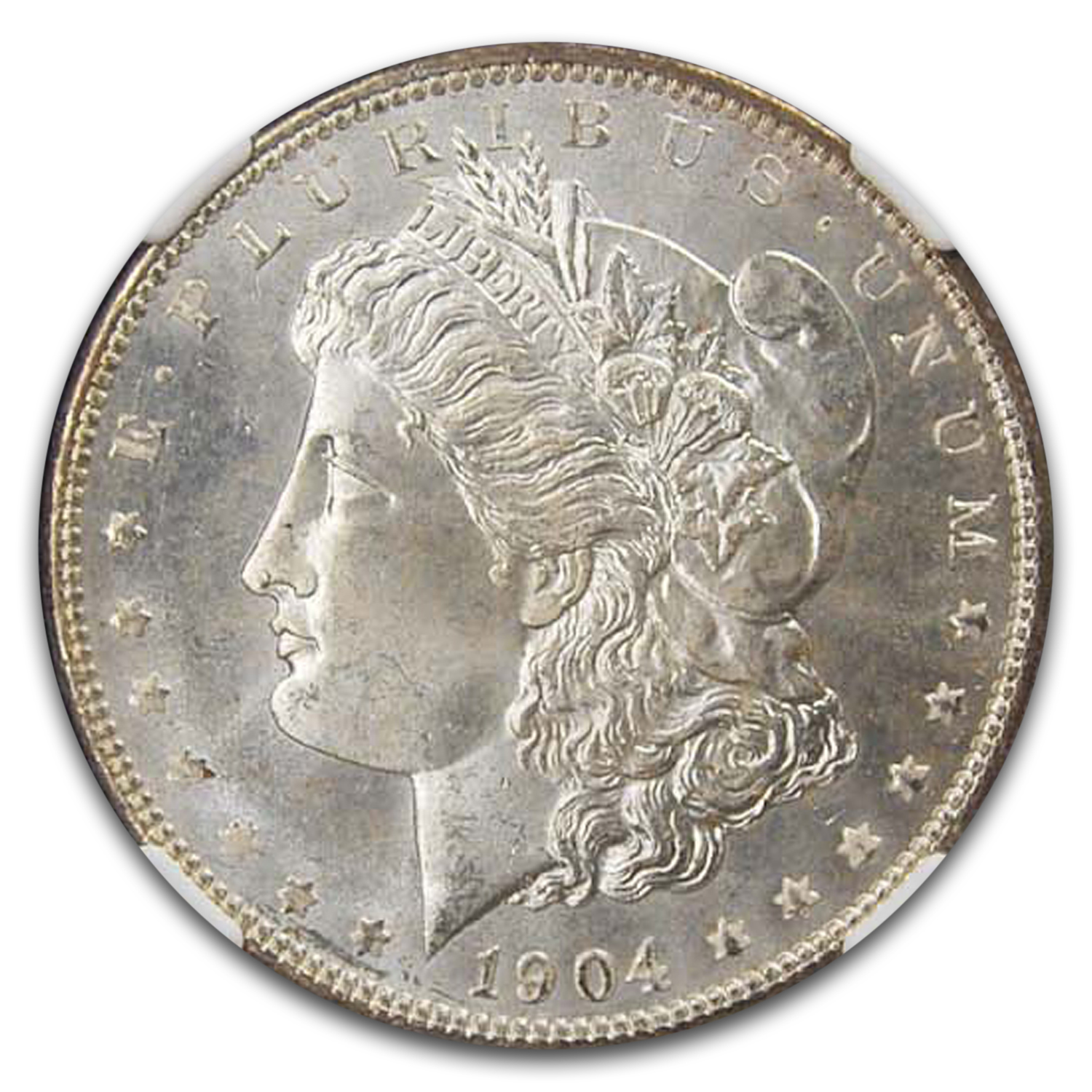 アンティークコイン 銀貨 1904-O MORGAN SILVER DOLLAR GRADED NGC MS