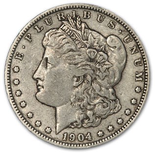 1904-O Morgan Dollar XF