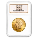 1904-S $20 Liberty Gold Double Eagle MS-63 NGC