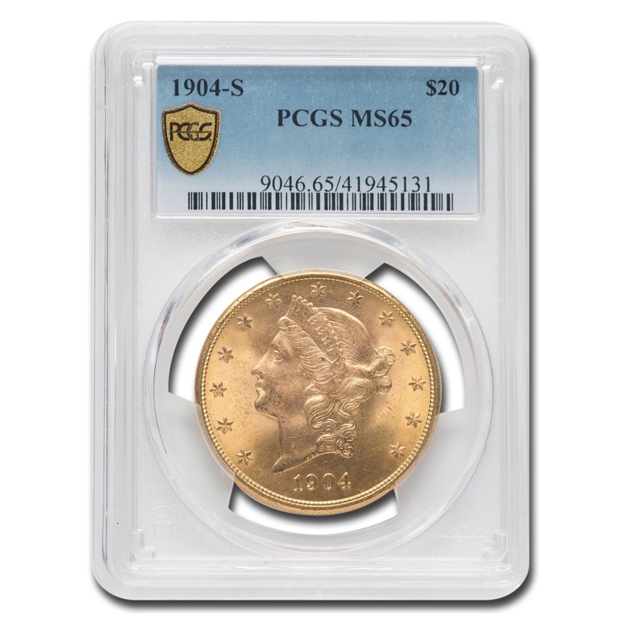 Buy 1904-S $20 Liberty Gold Double Eagle MS-65 PCGS | APMEX