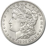 1904-S Morgan Dollar AU Details (Harshly Cleaned)