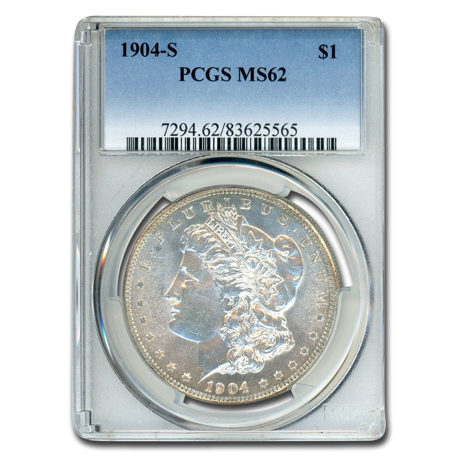 1904-S Morgan Dollar MS-62 PCGS