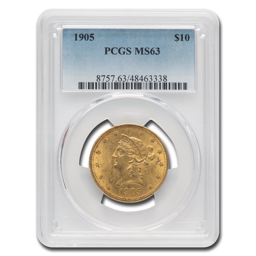 1905 $10 Liberty Gold Eagle MS-63 PCGS