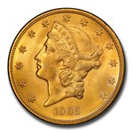 1905 $20 Liberty Gold Double Eagle MS-64+ PCGS