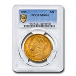 1905 $20 Liberty Gold Double Eagle MS-64+ PCGS