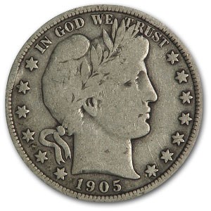 1905 Barber Half Dollar Fine