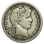 1905 Barber Quarter Fine