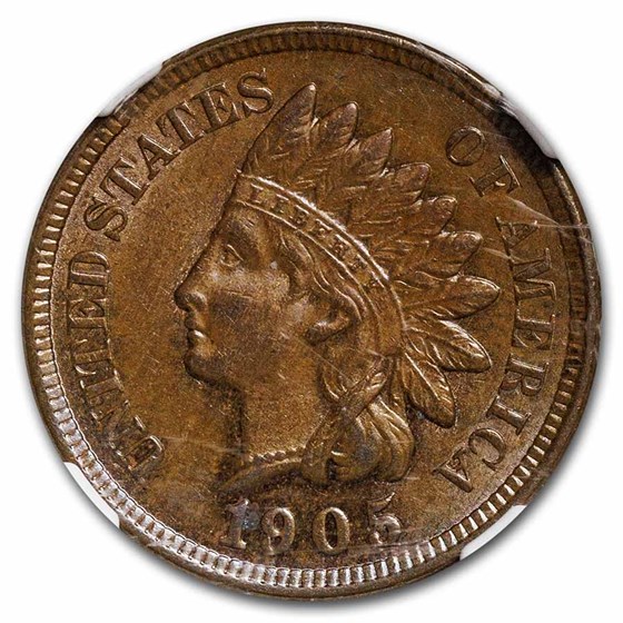 Buy 1905 Indian Head Cent MS-62 NGC (Brown) | APMEX