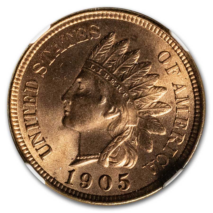 1905 None Phil Indian Head Penny Value RD APMEX