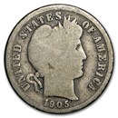 1905-O Micro O Barber Dime Good