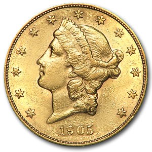 Buy 1905-S $20 Liberty Gold Double Eagle AU | APMEX