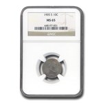 1905-S Barber Dime MS-65 NGC