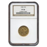 1906 $5 Liberty Gold Half Eagle PF-58 NGC