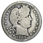 1906 Barber Quarter Good/VG