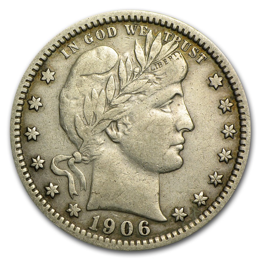 Buy 1906 Barber Quarter XF | APMEX