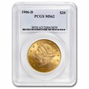 1906-D $20 Liberty Gold Double Eagle MS-62 PCGS
