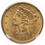1906-D $5 Liberty Gold Half Eagle MS-66 NGC