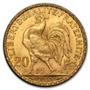 1906 France Gold 20 Francs Rooster BU