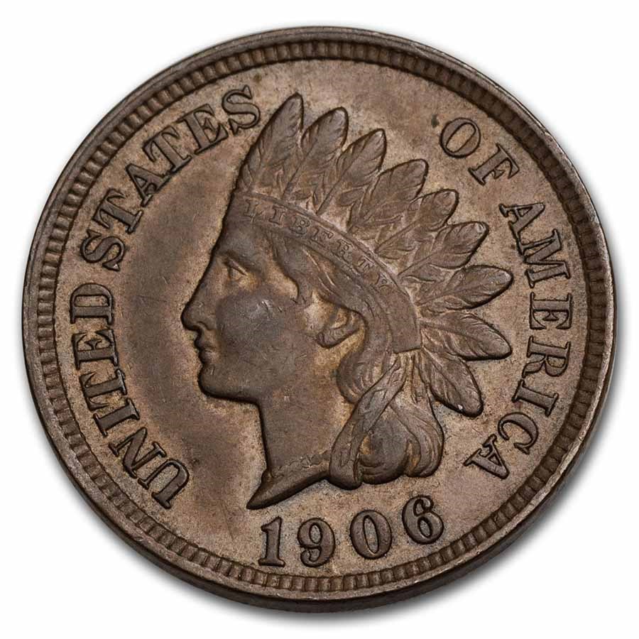 1906 Indian Head Cent AU