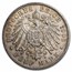 1906-J German States Bremen Silver 5 Mark BU