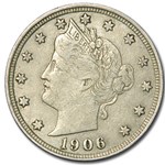 1906 Liberty Head V Nickel XF