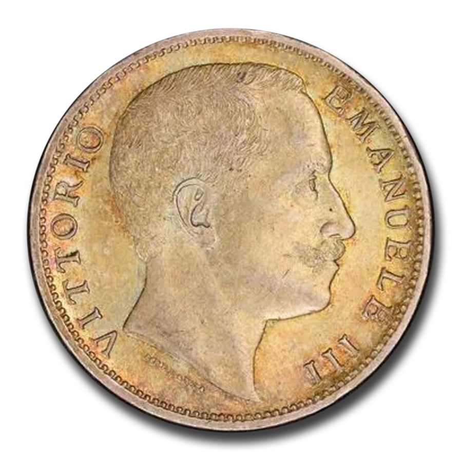 1906-R Italy Silver 2 Lire Emanuele III MS-62 PCGS