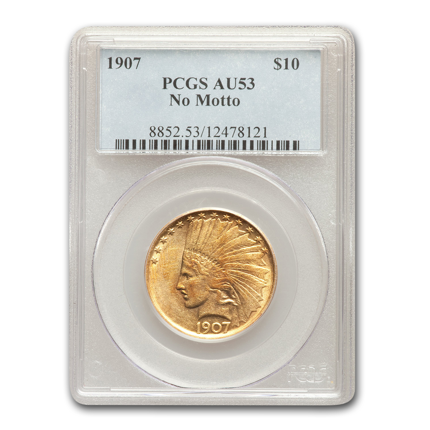 Buy 1907 $10 Indian Gold Eagle AU-53 PCGS | APMEX