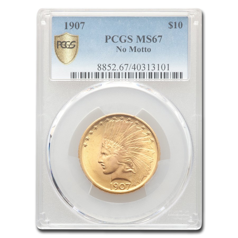 1907 $10 Indian Gold Eagle MS-67 PCGS