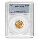 1907 $2.50 Liberty Gold Quarter Eagle MS-62 PCGS