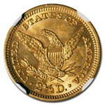 1907 $2.50 Liberty Gold Quarter Eagle MS-64 NGC CAC