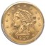 1907 $2.50 Liberty Gold Quarter Eagle MS-65 PCGS CAC