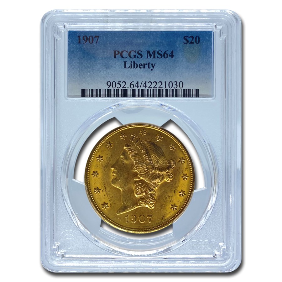 Buy 1907 $20 Liberty Gold Double Eagle PCGS MS-64 | APMEX