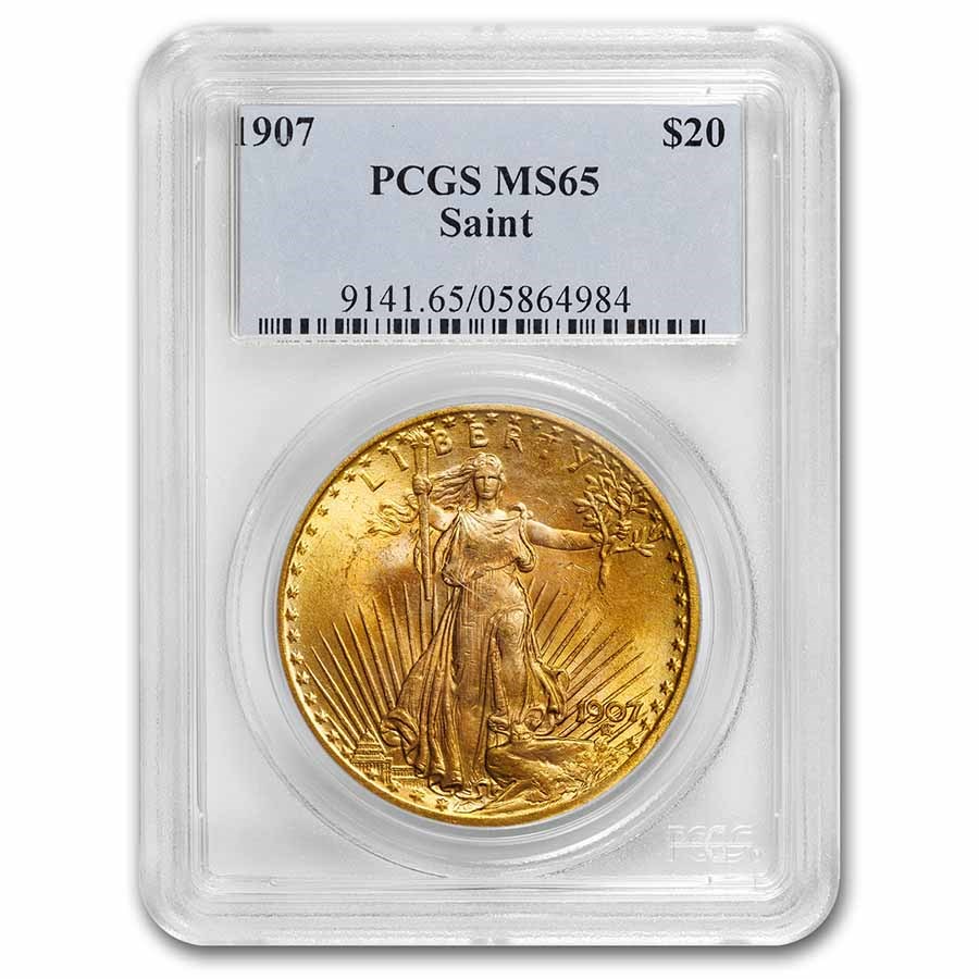 Buy 1907 20 Saint Gaudens Gold Double Eagle MS65 APMEX